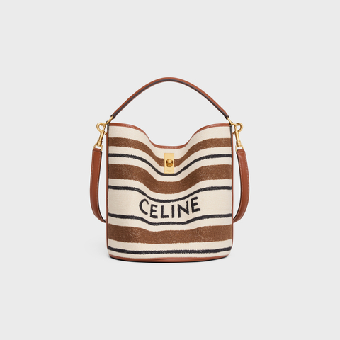 BUCKET 16 BAG IN STRIPED TEXTILE WITH CELINE JACQUARD MULTICOLOR - Image 1